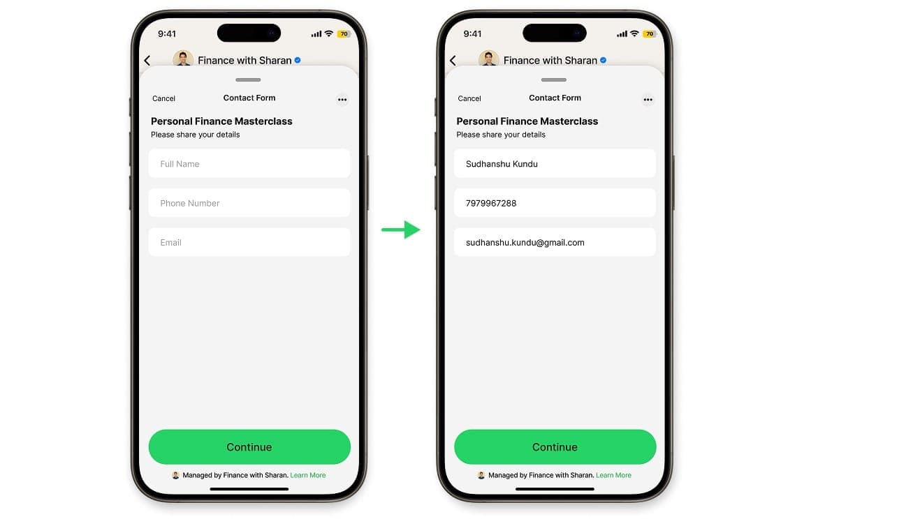 WhatsApp Forms